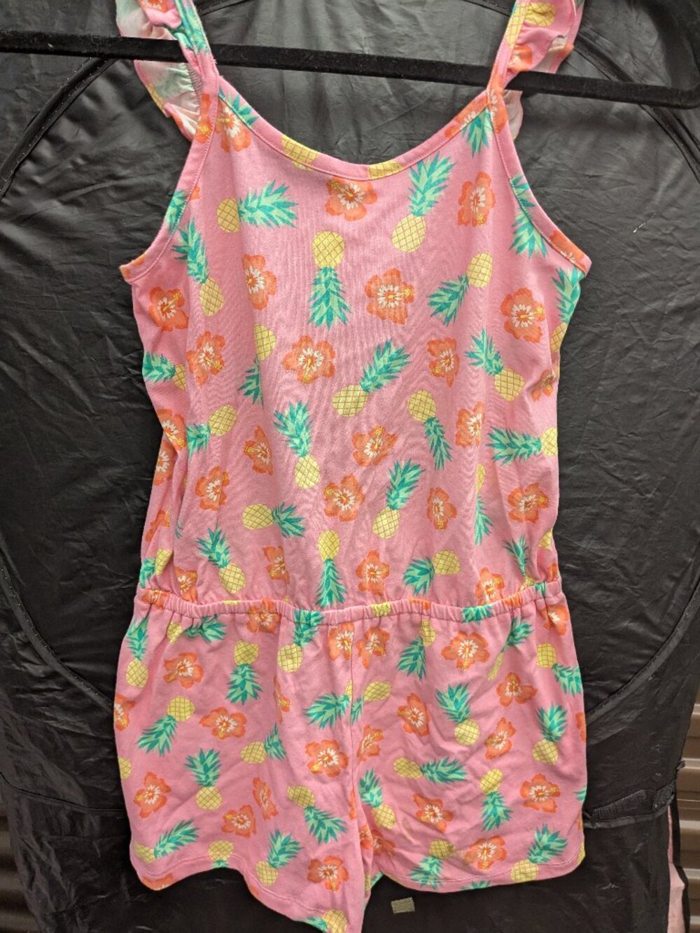 The Children's Place Pink Pineapple & Floral Romper